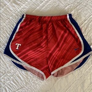 TEXAS RANGERS Womens NIKE Dri Fit running shorts